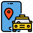 location, placeholder, smartphone, station, taxi