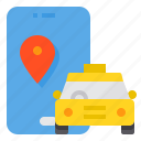 location, placeholder, smartphone, station, taxi 