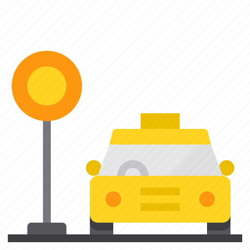 Cab, car, stop, taxi, transport icon - Download on Iconfinder