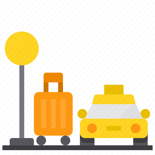 Car, stop, taxi, transport, travel icon - Download on Iconfinder