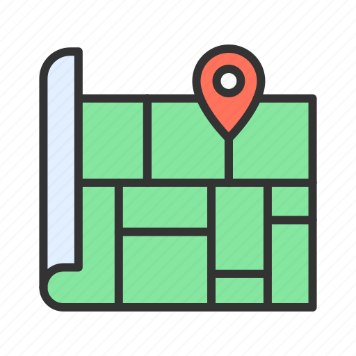 Map, location, pin, navigation, road icon - Download on Iconfinder