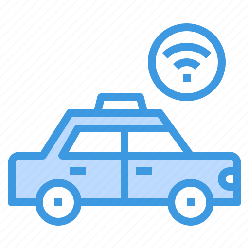 Cab, smartphone, taxi, travel, wifi icon - Download on Iconfinder