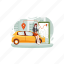 booking, transport, carsharing, delivery, driver, rent, navigation, taxi, car 