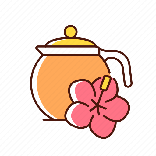 Teapot, hibiscus, tea, herbal icon - Download on Iconfinder