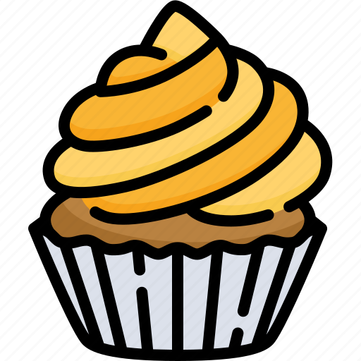 Cupcake, sweet, food, cake, dessert, baked, birthday icon - Download on Iconfinder