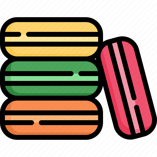 Macaroon, cake, pastry, dessert, sweet, food, delicious icon - Download on Iconfinder