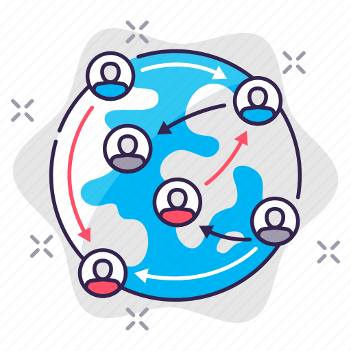 Teamwork, detailed, group, network, connection icon - Download on Iconfinder