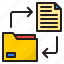 file, business, document, transfer, folder 