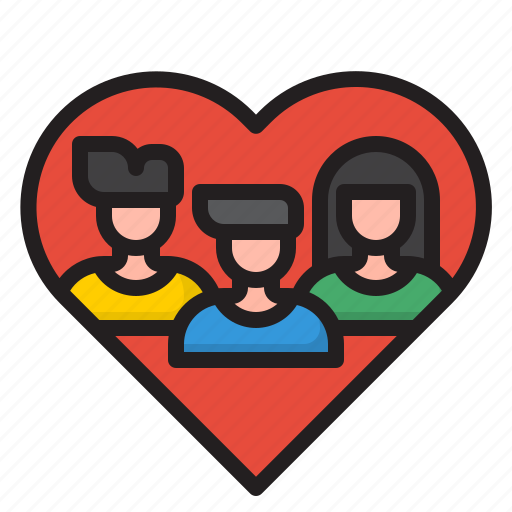 Heart, man, woman, teamwork, business icon - Download on Iconfinder
