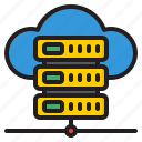 server, cloud, network, database, share