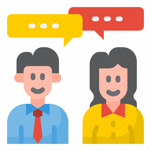 Conversation, talk, man, woman, business icon - Download on Iconfinder