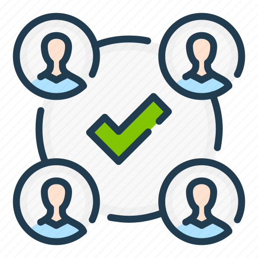 Check, cooperation, group, people, team, teamwork, tick icon - Download on Iconfinder