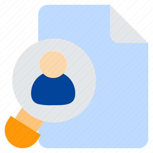 Resume, search, hiring, recruitment icon - Download on Iconfinder