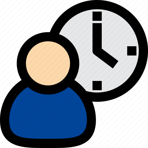User, employee, time, office icon - Download on Iconfinder