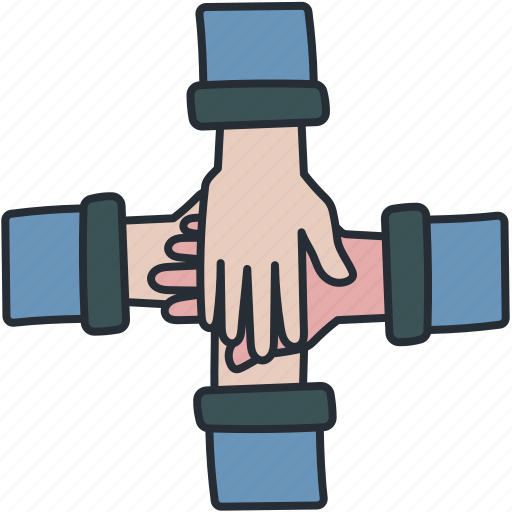 Friendship, teamwork, team, hand, together, relationship icon - Download on Iconfinder