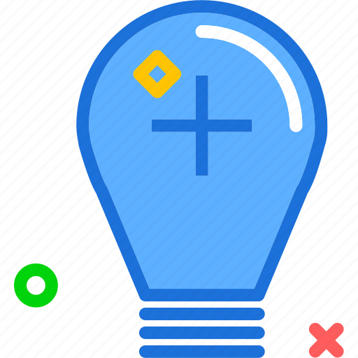 Brightness, lightbulb, plus icon - Download on Iconfinder