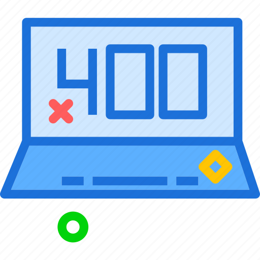 Display, error, fourhundre, laptop icon - Download on Iconfinder