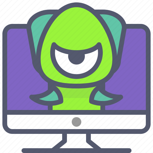 Bug, desktop, imac, monster, virus, web icon - Download on Iconfinder
