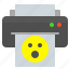 paper, print, printer, smile 