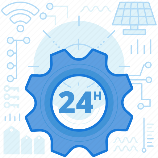 Cogwheel, full, gear, hour, options, settings, time icon - Download on Iconfinder