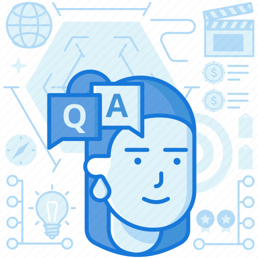 Answers, customer, female, person, questions, tech, woman icon - Download on Iconfinder