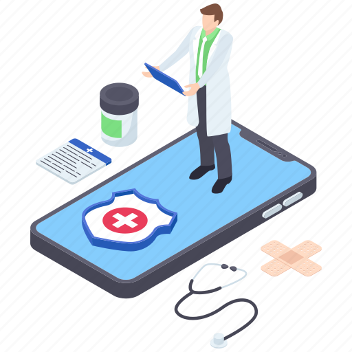 Medical services, online consultation, online doctor, online medication, telemedicine illustration - Download on Iconfinder