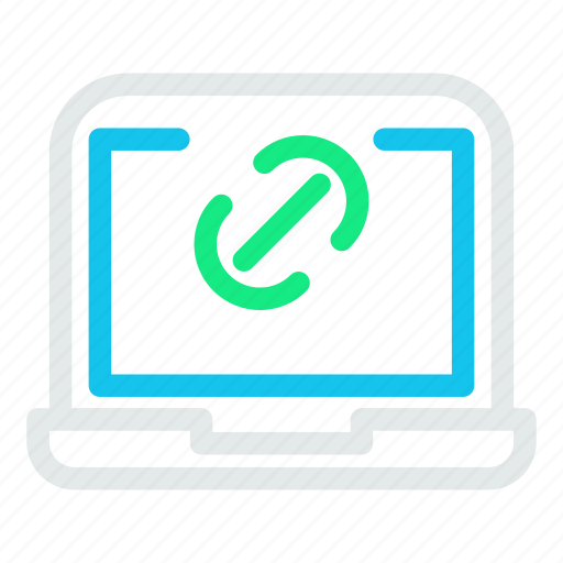 Computer, desktop, laptop, monitorlinkchain icon - Download on Iconfinder