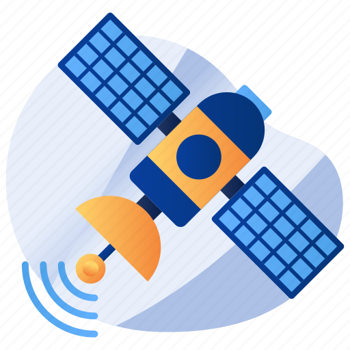 Space station, parabolic satellite, communication satellite, artificial satellite, satellite icon - Download on Iconfinder