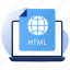 html file, file format, file extension, filetype, html document 