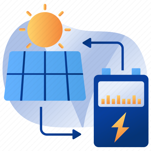Solar energy, solar power, energy accumulation, rechargeable battery, solar energy accumulation icon - Download on Iconfinder