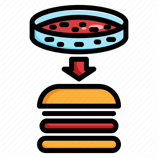 Cultured, meat, burger, food, technology, science, artificial icon - Download on Iconfinder