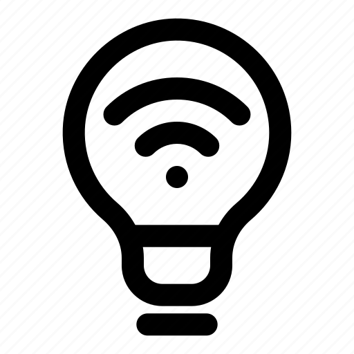 Smart, energy, lightbulb, wifi, inspiration, signal, wireless icon - Download on Iconfinder