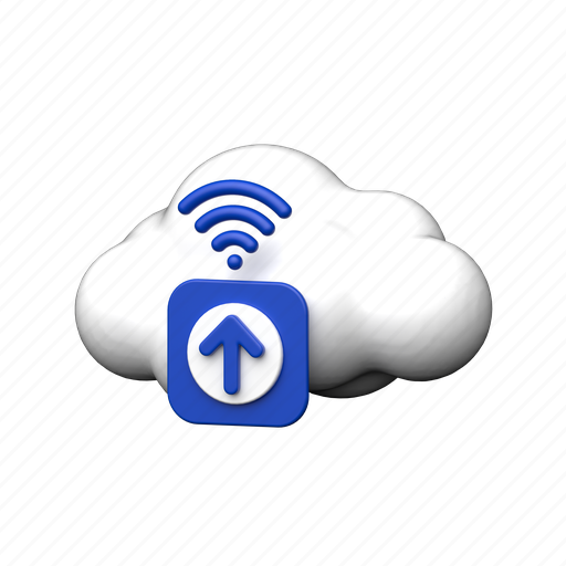 Cloud upload, upload, cloud, technology, data, storage 3D illustration - Download on Iconfinder