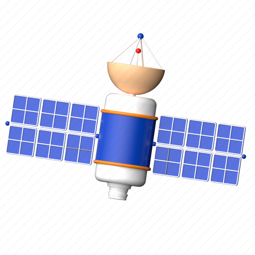 Satellite, space, signal, astronomy, antenna, dish 3D illustration - Download on Iconfinder