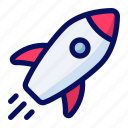 rocket, space, boost, spaceship