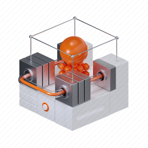 Core, chain, block, microchip, link, hardware, hyperlink 3D illustration - Download on Iconfinder