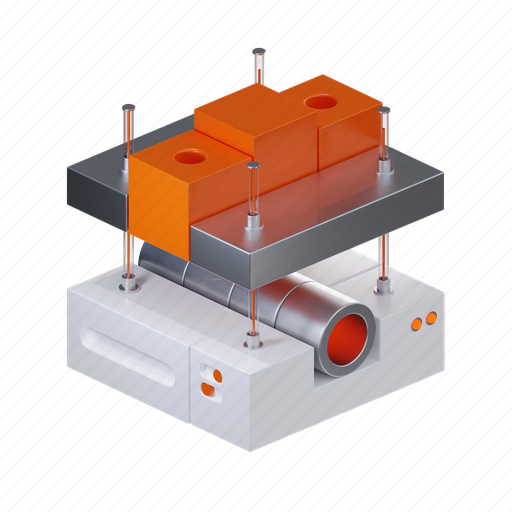 Pipe, block, power, tube, chain, link, battery 3D illustration - Download on Iconfinder