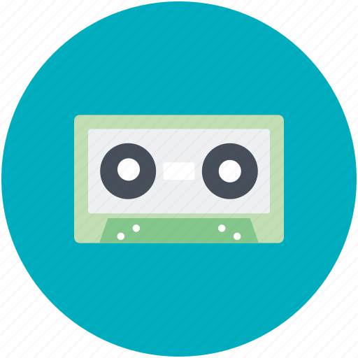 Audio cassette, cassette, cassette tape, compact cassette, music tape icon - Download on Iconfinder