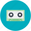 audio cassette, cassette, cassette tape, compact cassette, music tape 