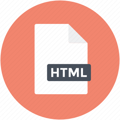 File, file extension, file format, file type, html file icon - Download on Iconfinder