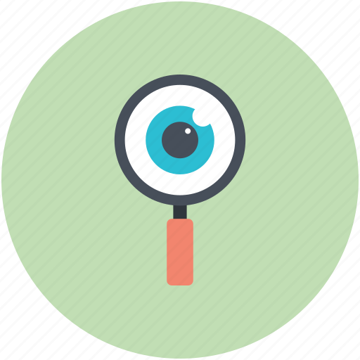 Exploration, eye, magnifying glass, search, search concept icon - Download on Iconfinder