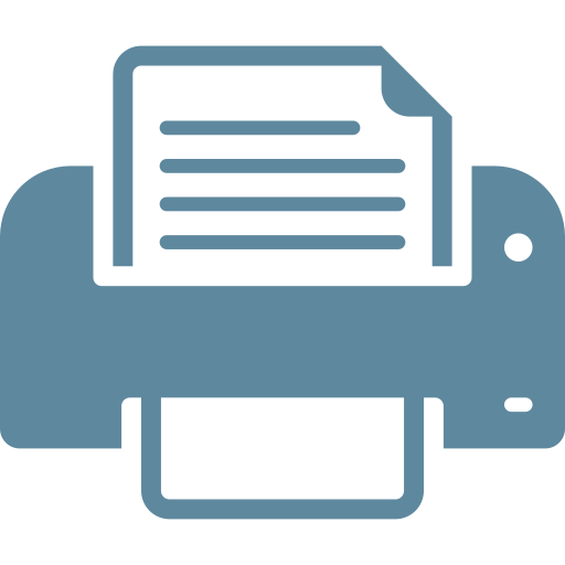 Device, hardware, office, output, paper, print, printer icon
