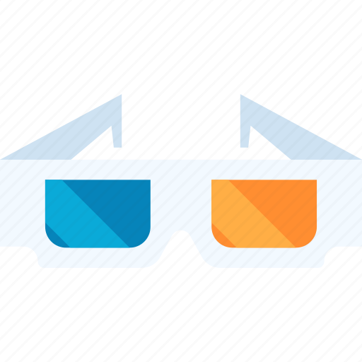 3d, cinema, entertainment, film, glasses, media, stereoscopic icon - Download on Iconfinder