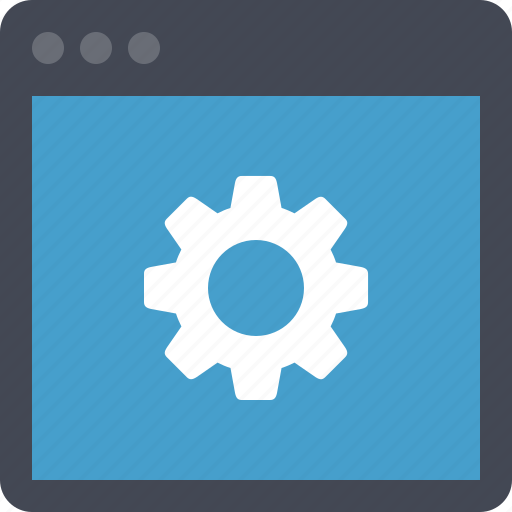 Browser, cog, preferences, gear, setting, admin panel, admin preferences icon - Download on Iconfinder