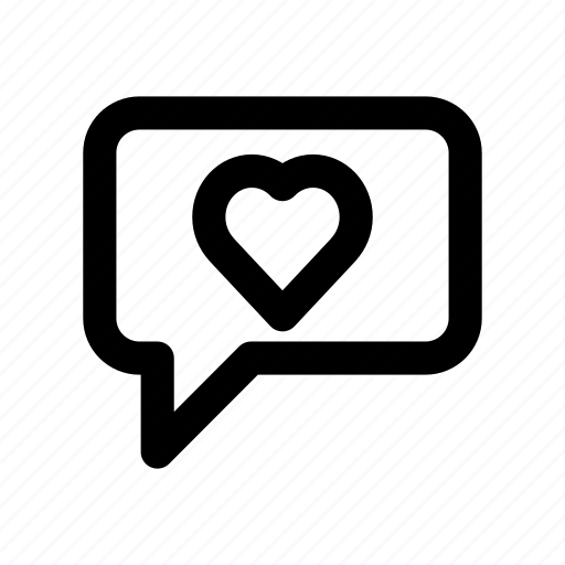 Bubble, chat, conversation, love, message icon - Download on Iconfinder