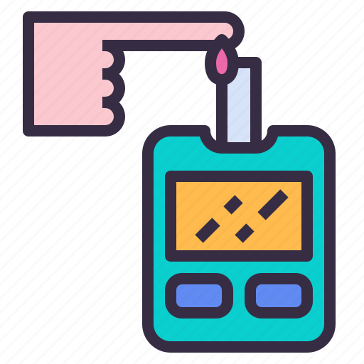 Glucometer, diabetes, glucose, blood, testing, device icon - Download on Iconfinder