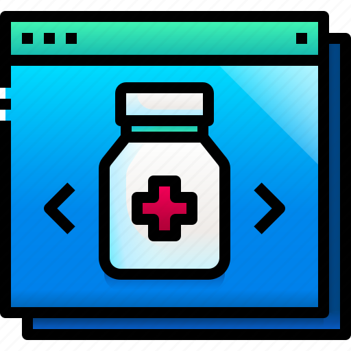 Online, pharmacy, healthcare, medical, page, website icon - Download on Iconfinder