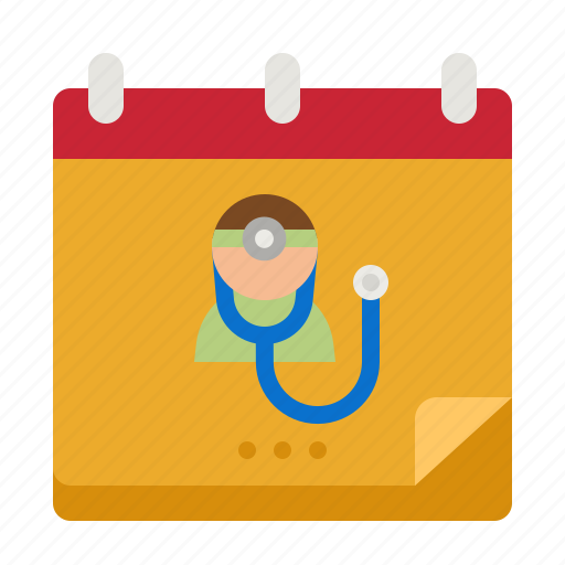 Appointment, medical, checkup, stethoscope, calendar icon - Download on Iconfinder