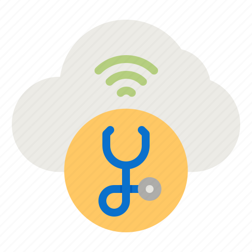 Telemedicine, cloud, stethoscope, healthcare, online icon - Download on Iconfinder