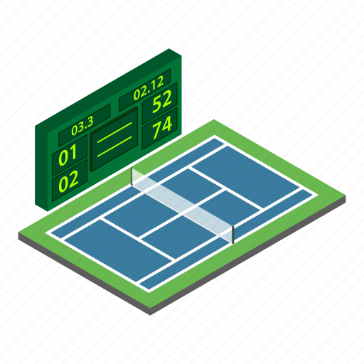 Isometric, object, sign, tennischampionship icon - Download on Iconfinder